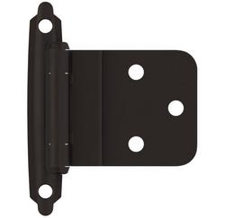 3/8 in. Self Close Face Mount Inset Hinge (Pair) in Oil Rubbed Bronze