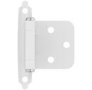 Self Close Face Mount Variable Overlay Hinge (Pair) in White