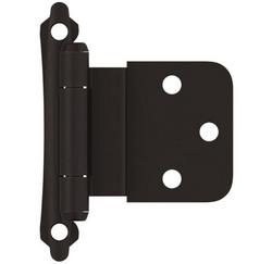 3/8 in. Self Close Face Mount Inset Hinge (Pair) in Oil Rubbed Bronze