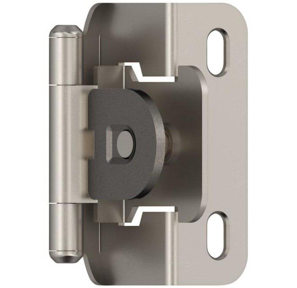 Amerock Satin Nickel 1-3/8 in. Hinge in Satin Nickel 