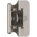 Amerock Satin Nickel 1/4 in. Double Demountable Overlay Hinge (Pair) 