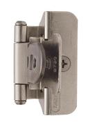 Amerock Satin Nickel 1/4 in. Double Demountable Overlay Hinge (Pair) 