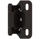 Amerock Oil Rubbed Bronze 1/4 in. Self Close Partial Wrap Overlay Hinge (Pair) 