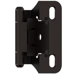 1/4 in. Self Close Partial Wrap Overlay Hinge (Pair) in Oil Rubbed Bronze