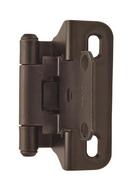 Amerock Oil Rubbed Bronze 1/4 in. Self Close Partial Wrap Overlay Hinge (Pair) 