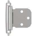 Self Close Face Mount Overlay Variable Hinge (Pair) in Polished Chrome