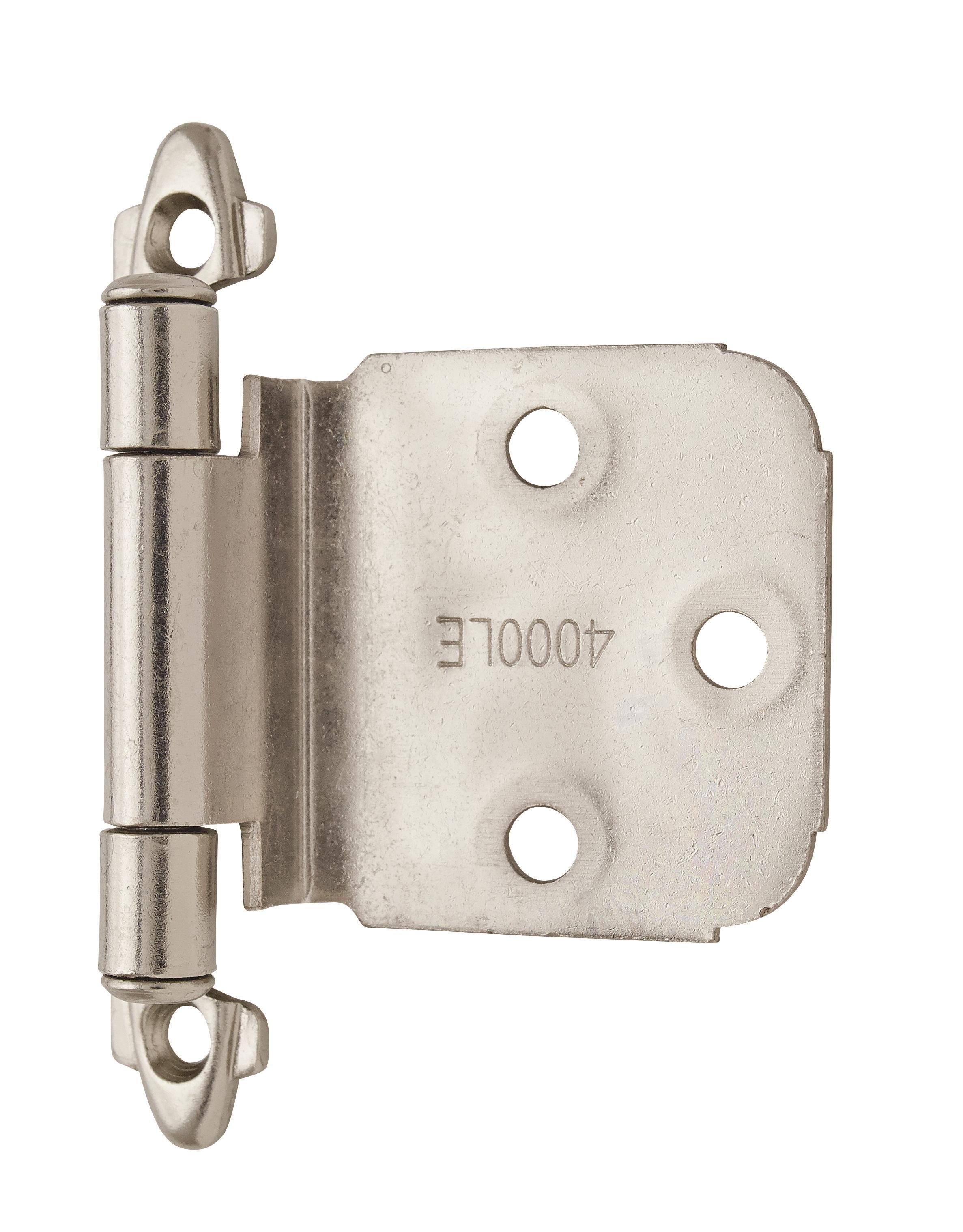 Amerock Polished Chrome Self Close Face Mount Overlay Variable Hinge (Pair) 