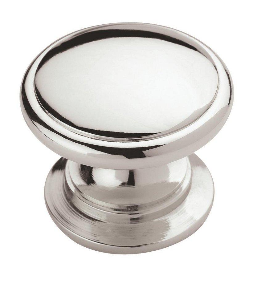 Amerock Polished Chrome 1-1/4 in. Cabinet Knob (Pack of 25) 