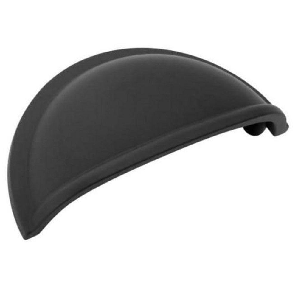 Amerock Flat Black 3 in. Center-to-Center Cup Pull 