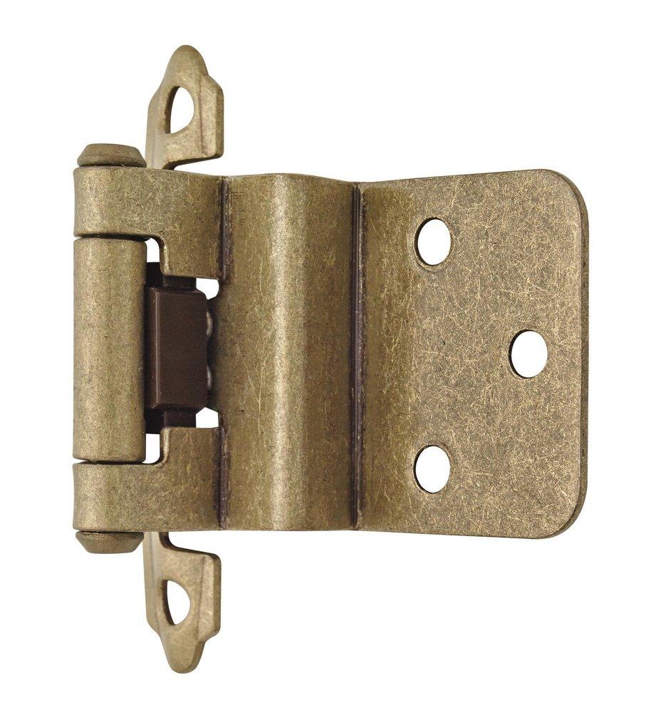 Amerock Burnished Brass *CVR* 3/8IN (10 MM) INSET SELF-CLOS 