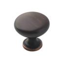 1-1/4 in. Round Cabinet Knob in Oil Rubbed Bronze (Pack of 10)