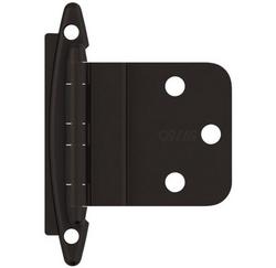 3/8 in. Non Self Close Face Mount Inset Hinge (Pair) in Oil Rubbed Bronze