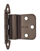 Amerock Oil Rubbed Bronze 3/8 in. Non Self Close Face Mount Inset Hinge (Pair) 