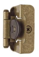 Amerock Burnished Brass 1/2 in. Overlay Double Demountable Hinge (Pair) 