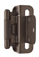 Amerock Oil Rubbed Bronze 3/8 in. Self Close Partial Wrap Inset Hinge (Pair) 