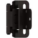 Amerock Oil Rubbed Bronze 3/8 in. Self Close Partial Wrap Inset Hinge (Pair) 