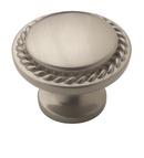 1-3/16 in. Round Knob in Satin Nickel (Pack of 10)