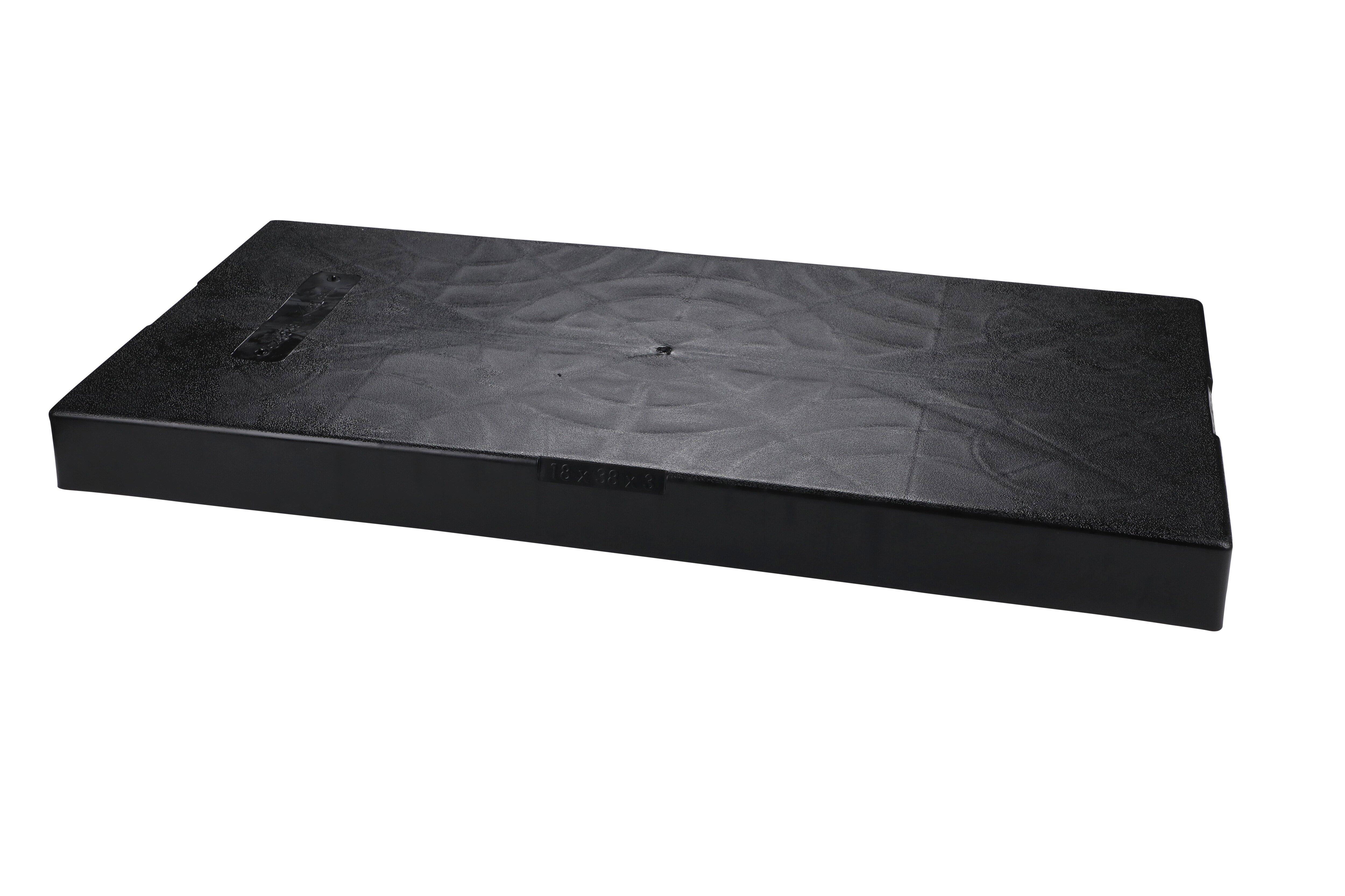 DiversiTech&reg; Black 18 x 3 in. Plastic Pad 