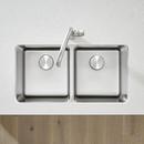 BLANCO Stainless Steel 33 x 18 in. No Hole Double Bowl Undermount Kitchen Sink 