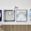 BLANCO Stainless Steel 33 x 18 in. No Hole Double Bowl Undermount Kitchen Sink 