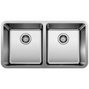 33 in. Undermount Stainless Steel Double Bowl Kitchen Sink