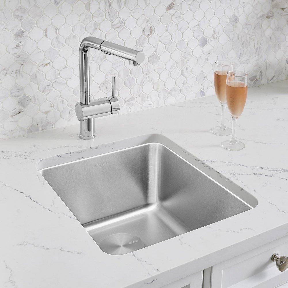 BLANCO Stainless Steel 16 x 18 in. Undermount Bar Sink 