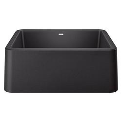 27 in. Farmhouse Silgranit Single Bowl Kitchen Sink in Anthracite