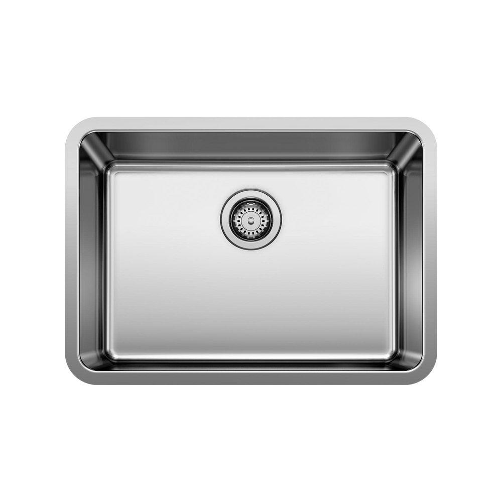 BLANCO Stainless Steel 25 x 18 in. No Hole Single Bowl Undermount Kitchen Sink 