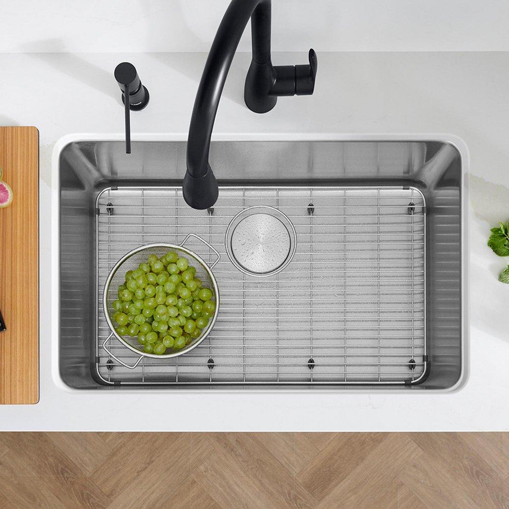 BLANCO Stainless Steel 28 x 18 in. No Hole Single Bowl Undermount Kitchen Sink 
