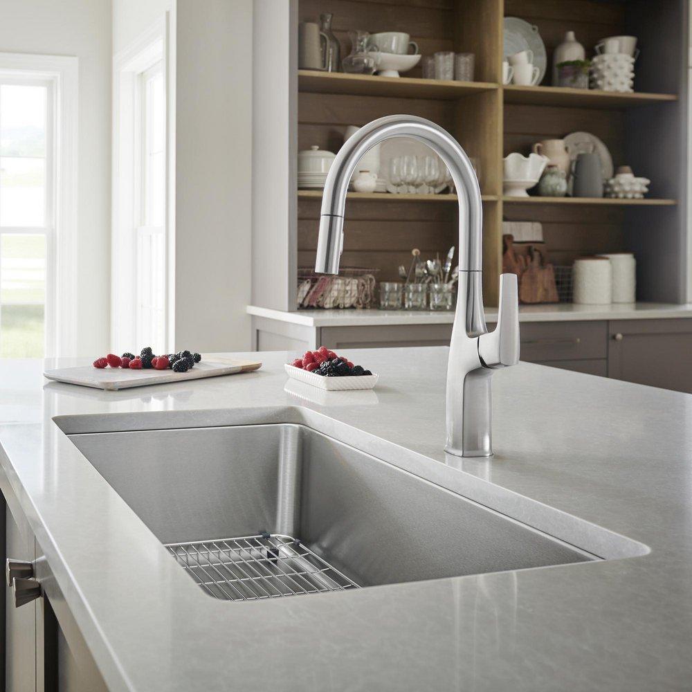BLANCO Stainless Steel 33 x 18 in. Stainless Steel Single Bowl Undermount Kitchen Sink 