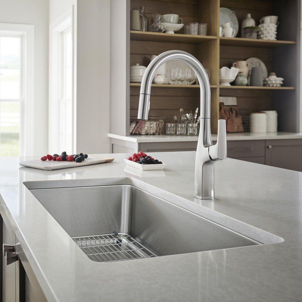BLANCO Stainless Steel 33 x 18 in. Stainless Steel Single Bowl Undermount Kitchen Sink 