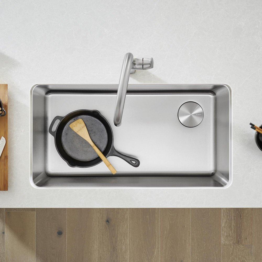 BLANCO Stainless Steel 33 x 18 in. Stainless Steel Single Bowl Undermount Kitchen Sink 