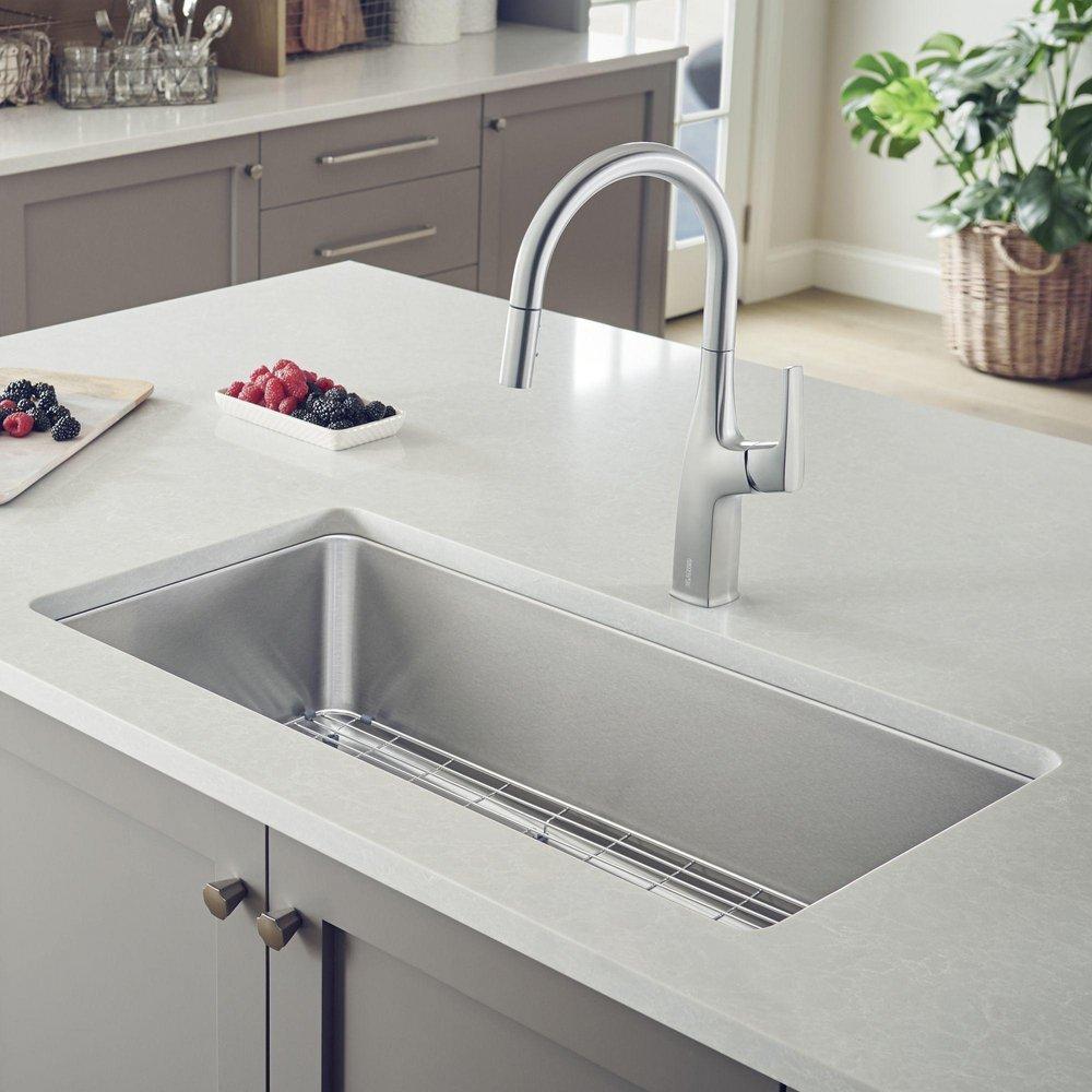 BLANCO Stainless Steel 33 x 18 in. Stainless Steel Single Bowl Undermount Kitchen Sink 