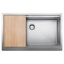 BLANCO Satin Stainless Steel 33 x 20-1/2 in. Stainless Steel Single Bowl Farmhouse Kitchen Sink 