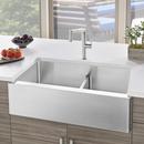 BLANCO Stainless Steel 33 x 19 in. Stainless Steel Double Bowl Farmhouse Kitchen Sink 