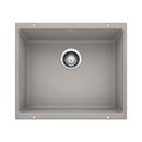 20-87/100 x 18-11/100 in. No Hole Composite Single Bowl Undermount Kitchen Sink in Concrete Grey
