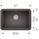 BLANCO Cinder 27 x 19 in. Composite Single Bowl Farmhouse Kitchen Sink 