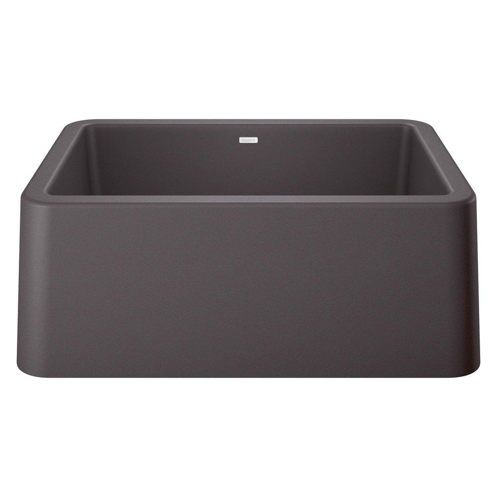 BLANCO Cinder 27 x 19 in. Composite Single Bowl Farmhouse Kitchen Sink 