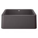 27 in. Farmhouse Silgranit Single Bowl Kitchen Sink in Cinder