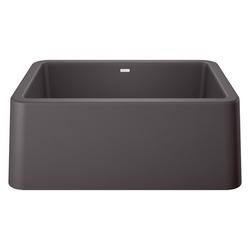 27 in. Farmhouse Silgranit Single Bowl Kitchen Sink in Cinder