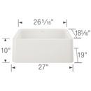BLANCO White 27 x 19 in. Composite Single Bowl Farmhouse Kitchen Sink 
