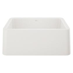 27 in. Farmhouse Silgranit Single Bowl Kitchen Sink in White