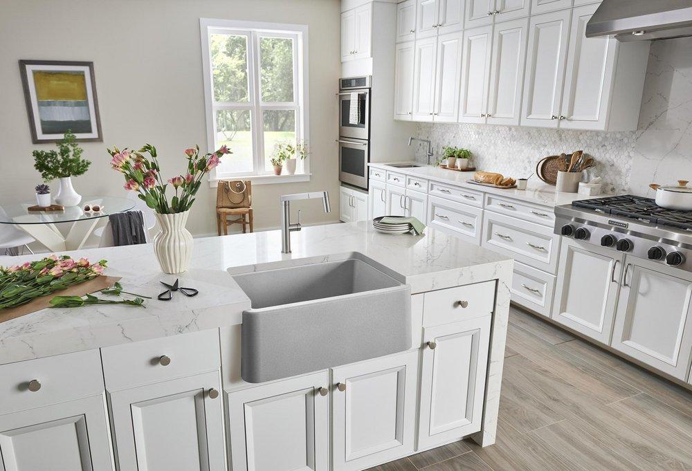 BLANCO Cafe 27 x 19 in. Composite Single Bowl Farmhouse Kitchen Sink 