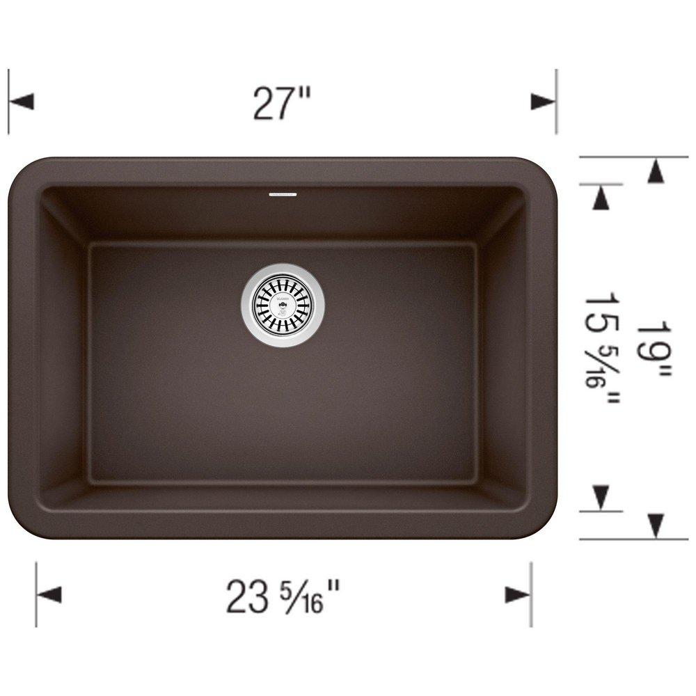 BLANCO Cafe 27 x 19 in. Composite Single Bowl Farmhouse Kitchen Sink 