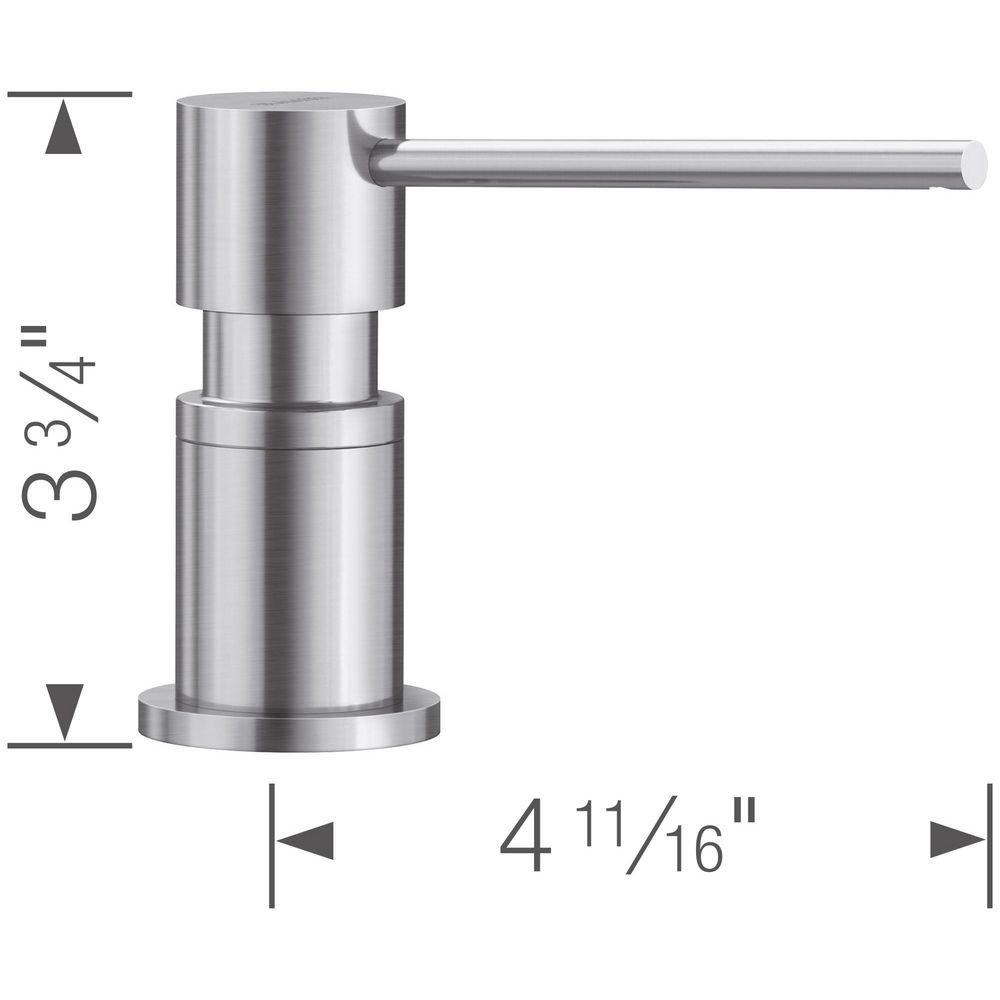 BLANCO PVD Steel Deck Mount Soap Dispenser 