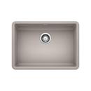 25 x 18 in. No Hole Composite Single Bowl Undermount Kitchen Sink in Concrete Grey
