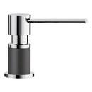 Deck Mount Brass Soap and Lotion Dispenser in Anthracite and Chrome