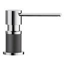 BLANCO Chrome/Anthracite Deck Mount Brass Soap and Lotion Dispenser 