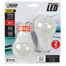 Feit Electric Daylight A19 LED Bulb GU24 Base 5000 Kelvin 240° Dimmable (Pack of 2) 