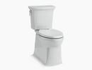 KOHLER Ice&trade; Grey 1.28 gpf Elongated Two Piece Toilet 